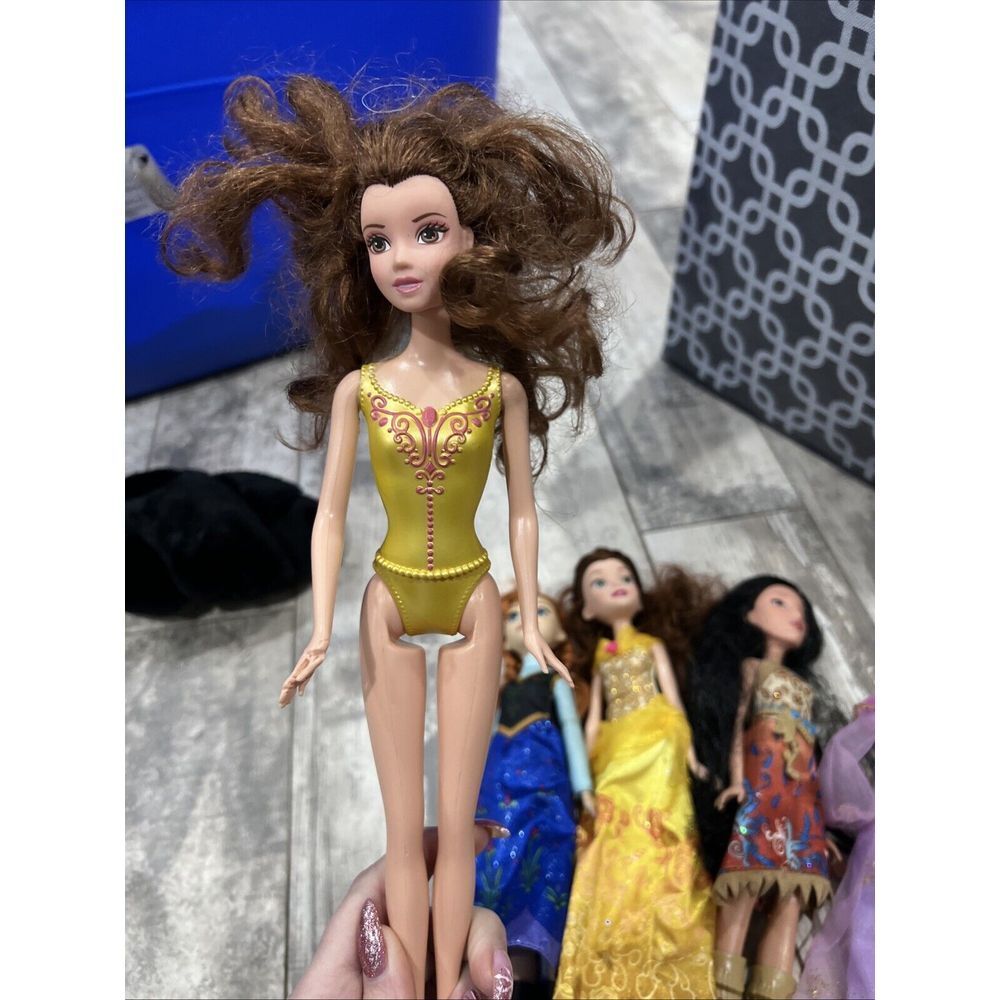 Disney Princesses Barbie Bundle Lot Belle Pocahontas Anna Frozen Princess - Picture 6 of 15